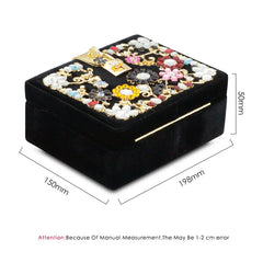 Red Rose Flower Beaded Women Shoulder Handbags Messenger Crossbody Bags