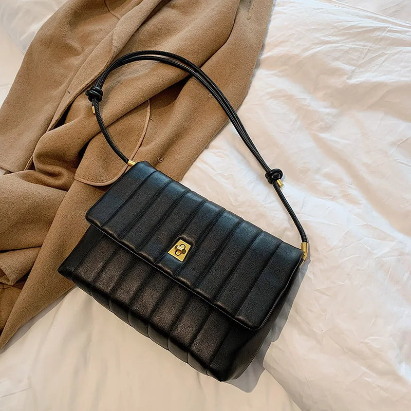 High-quality PU Leather Women's Handbag Armpit Bag