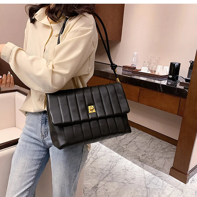 High-quality PU Leather Women's Handbag Armpit Bag