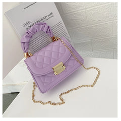 Embroidery Thread Crossbody Bag Women Shoulder Handbag PU Leather Messenger