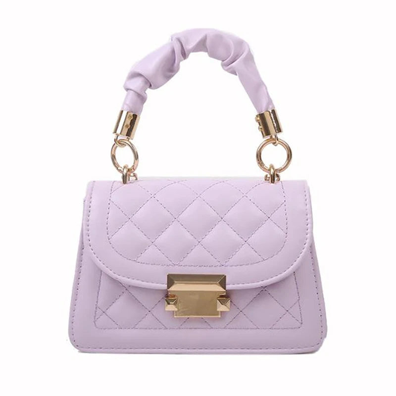 Embroidery Thread Chain Crossbody Bag Women Shoulder Bag PU Leather