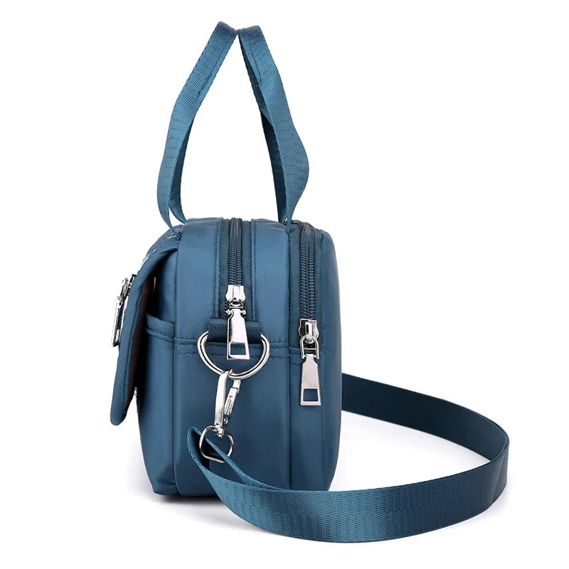 Embroidery Thread Oxford Shoulder Bag Waterproof Cloth Crossbody Bag