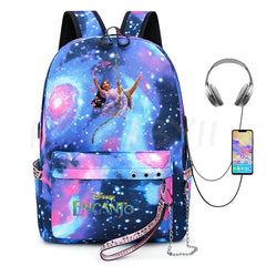 Encanto Usb Backpack School Bag Laptop Rucksack