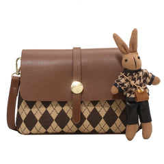 Plaid Messenger Bags Crossbody Bags Women Small Shoulder Bags