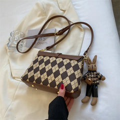 Plaid Messenger Bags Crossbody Bags Women Small Shoulder Bags
