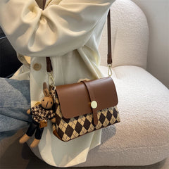 Plaid Messenger Bags Crossbody Bags Women Small Shoulder Bags