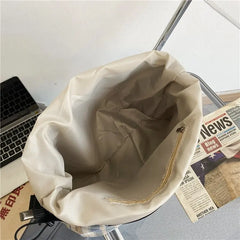 England Style Cotton Shoulder Bag for Women Large Capacity Messenger Bags