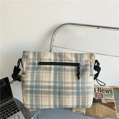 England Style Cotton Shoulder Bag for Women Large Capacity Messenger Bags