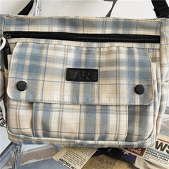 England Style Cotton Shoulder Bag for Women Large Capacity Messenger Bags