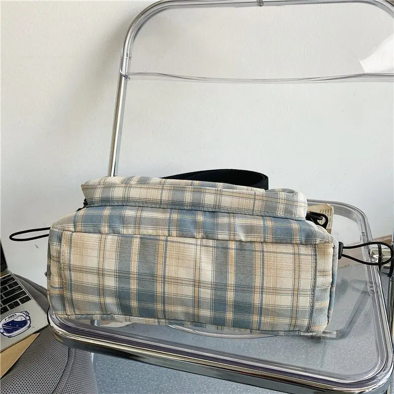 England Style Cotton Shoulder Bag for Women Large Capacity Messenger Bags