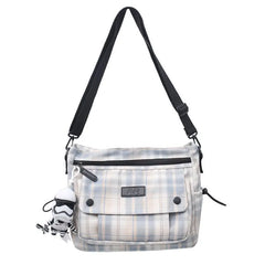 England Style Cotton Shoulder Bag for Women Large Capacity Messenger Bags