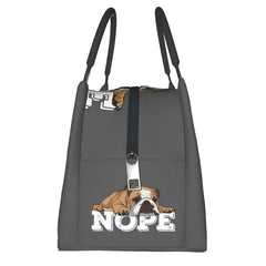 English Bulldog Nope Lunch Boxes for British Pet Dog Lover
