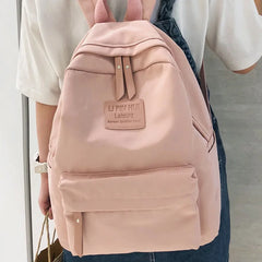 Waterproof Nylon Women Backpack Female Bagpack Teenager Girls School BookBag