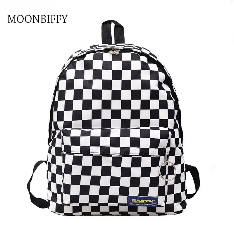EnoPella Women Nylon Backpack Bookbag Lady Travel Mochila Waterproof Rucksack