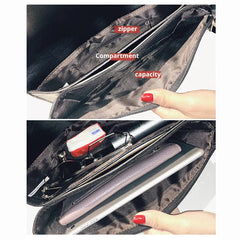 Leather Envelope Clutch Bag for Women Evening Party Shoulder Purse