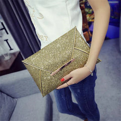 Sparkling Dazzling Envelope Clutch Evening Bag Women Handbag