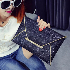 Sparkling Dazzling Envelope Clutch Evening Bag Women Handbag