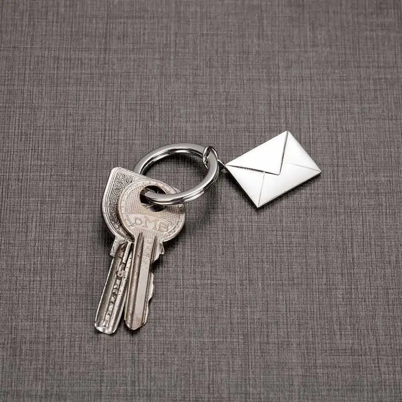Envelope Metal Keychain Keyring Couples Car Keychain Men Key Chains For Women