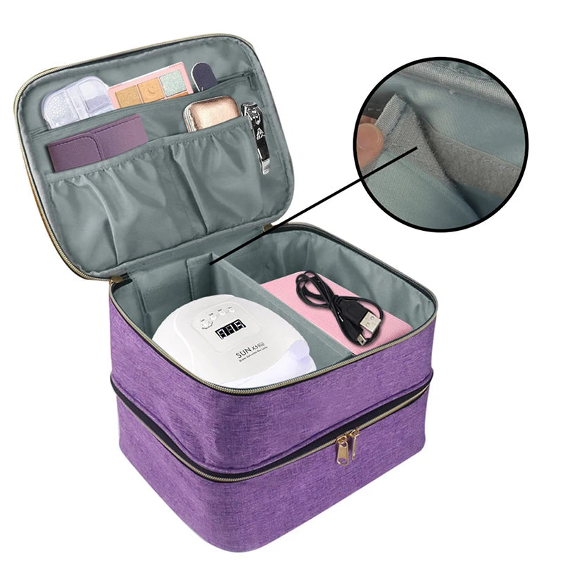 Essential Oil Case Nail Polish Storage Bag Portable Cosmetic Organizer