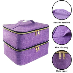 Essential Oil Case Nail Polish Storage Bag Portable Cosmetic Organizer