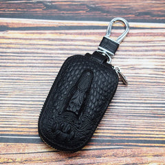 Etaofun Crocodile Car Key Holder Leather Key Case Housekeeper Men Key Purse