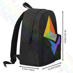 Ethereum 2.0 Eth Crypto Hodler Minimalistic Web3 Nft Merch Backpack