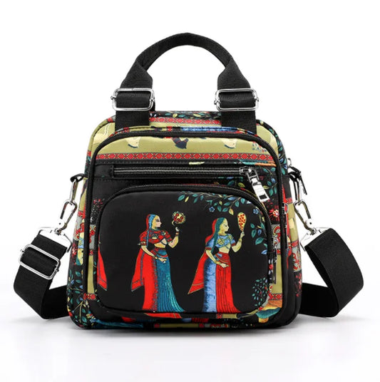 Ethnic Shoulder Bag for Women - Cross-Body Handbags - Small Size Women Bags