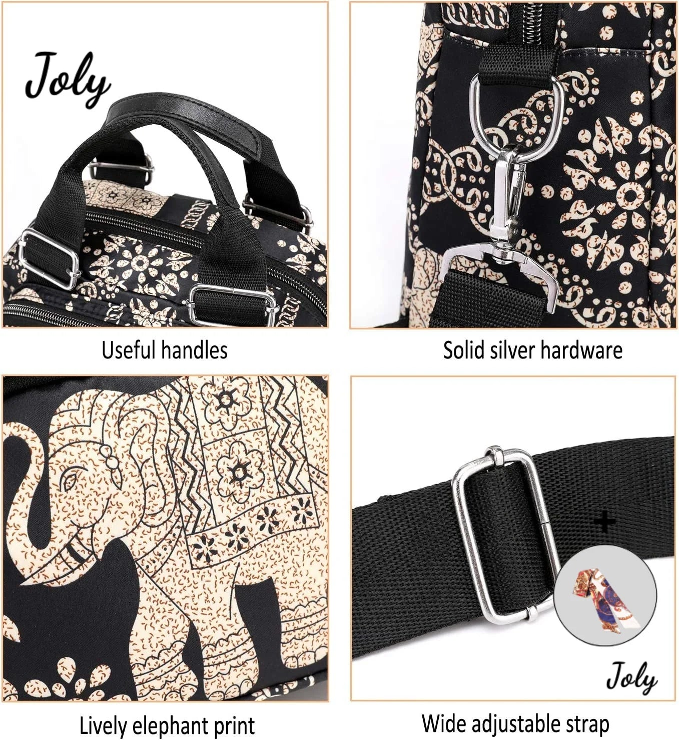 Ethnic Shoulder Bag for Women - Cross-Body Handbags - Small Size Women Bags