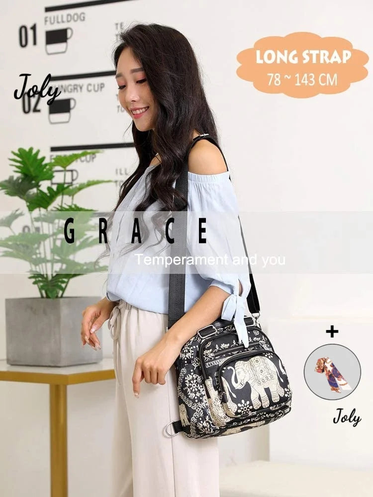 Ethnic Shoulder Bag for Women - Cross-Body Handbags - Small Size Women Bags