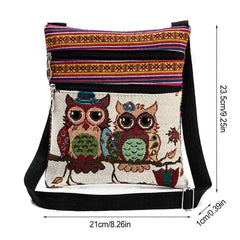 Ethnic Style Shoulder Bag Large Capacity Polyester Printing Crossbody Bags Cellp