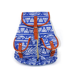 Ethnic School Bags Printing Backpack Women Travel Bag