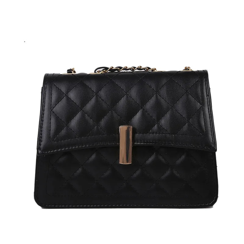 Lingge Chain Women's Flap Bag One Shoulder Bag