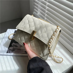 Lingge Chain Women's Flap Bag One Shoulder Bag