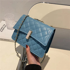 Lingge Chain Women's Flap Bag One Shoulder Bag