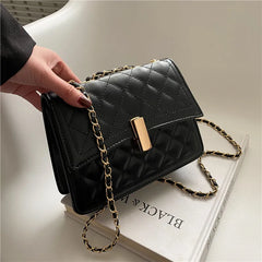 Lingge Chain Women's Flap Bag One Shoulder Bag