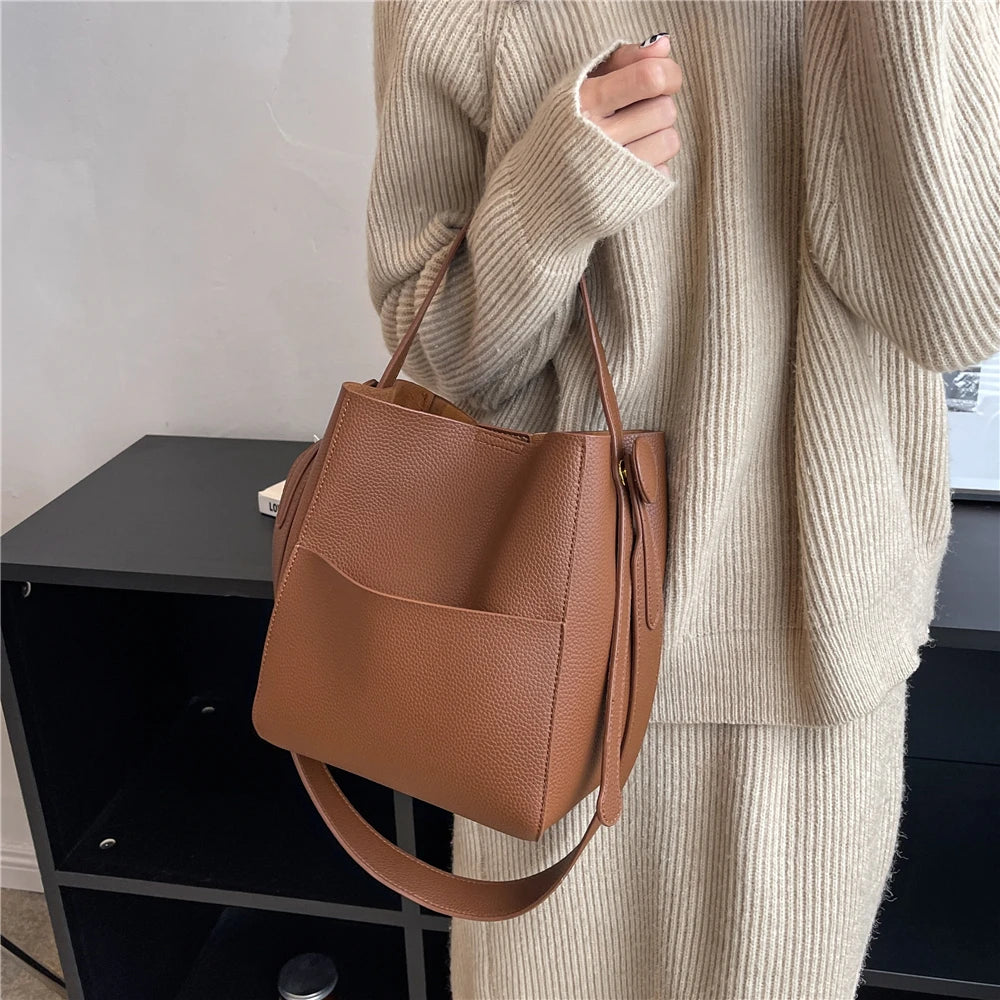 European Style Shoulder Bags For Women Large Capacity Crossbody Tote Handbags