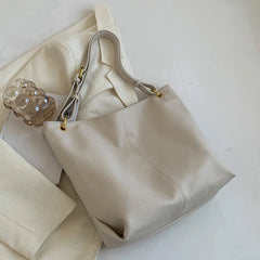 European Style Women Large Capacity Leather Shoulder Bag