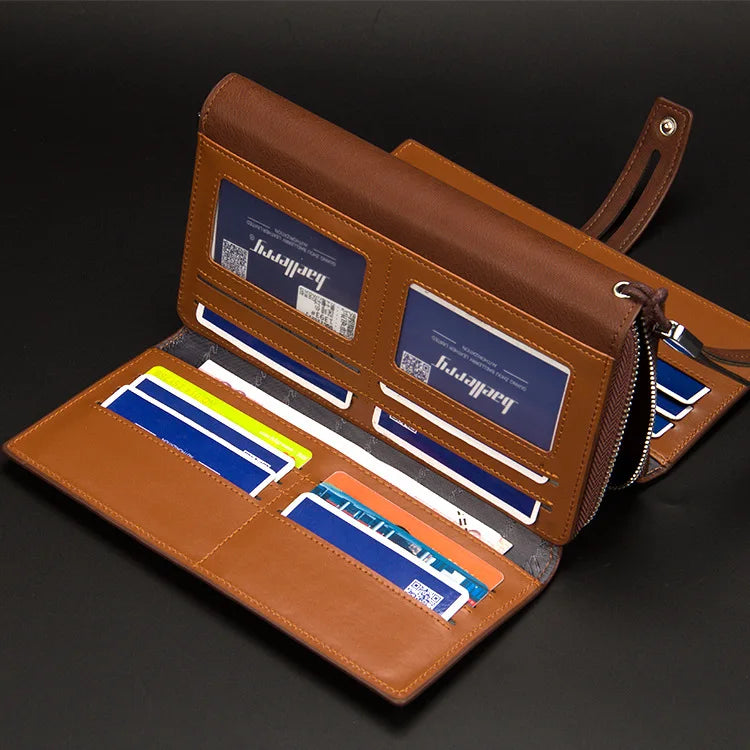 Multifunctional Clutch Wallet Men's Long Purse