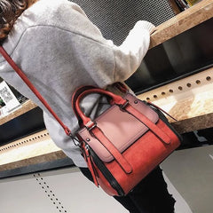 High Matte PU Leather Shoulder Bag for Women