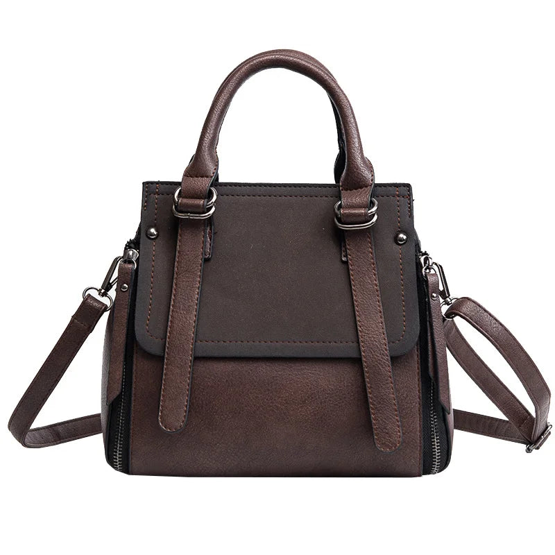 High Matte PU Leather Shoulder Bag for Women