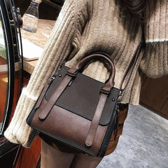High Matte PU Leather Shoulder Bag for Women