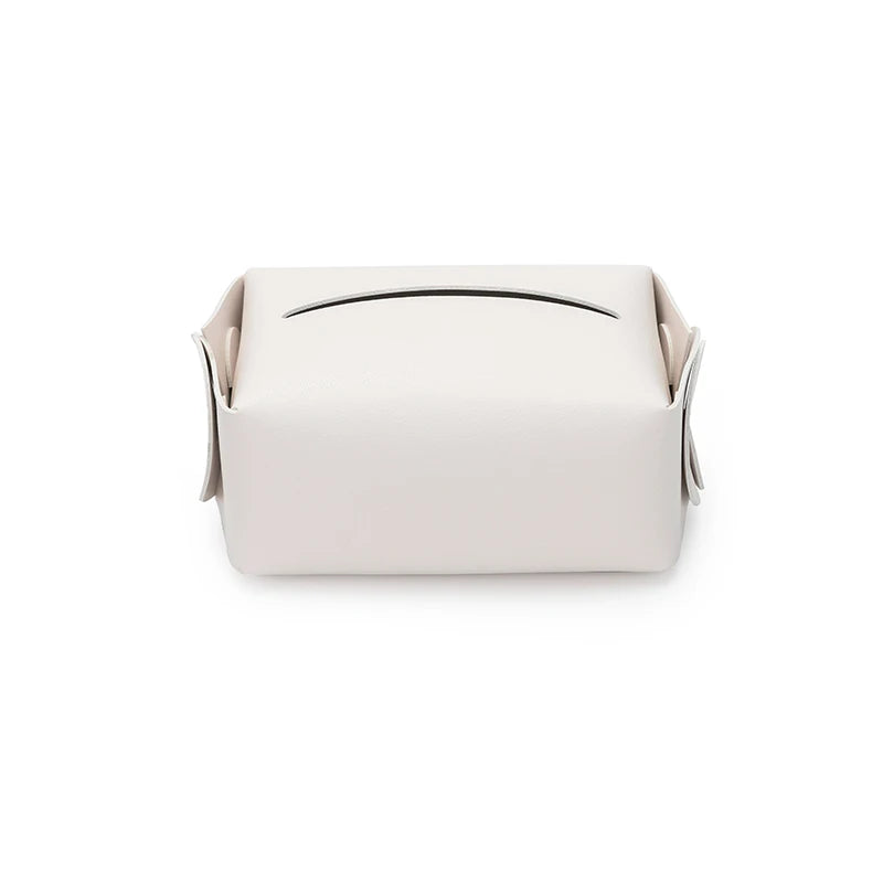 European Leather Tissue Box Decor Modern Living Room Storage