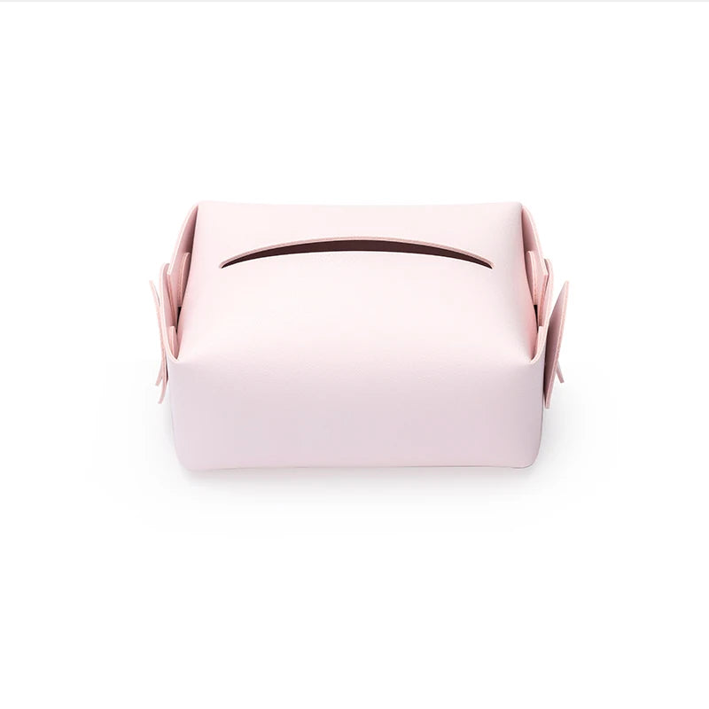 European Leather Tissue Box Decor Modern Living Room Storage
