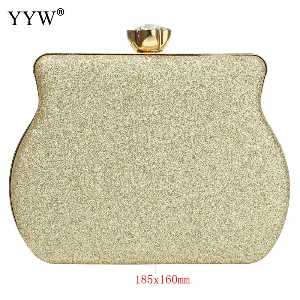 Glitter Sequined Evening Clutch Bag Shoulder Bag Bridal Party Prom Handbag