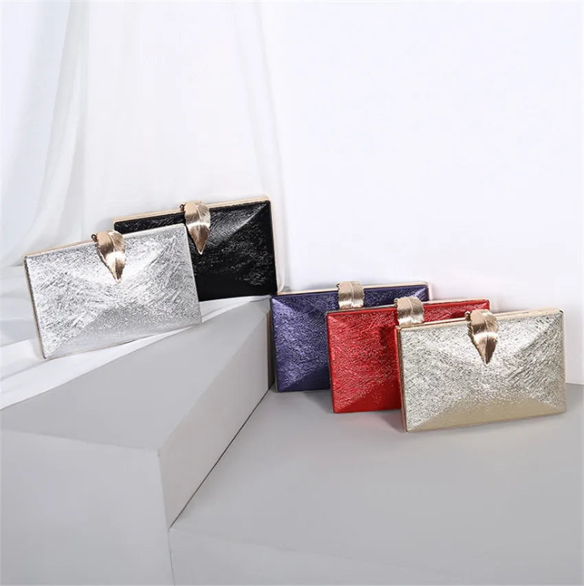 Women Evening Party Clutch Bag with Chain Strap
