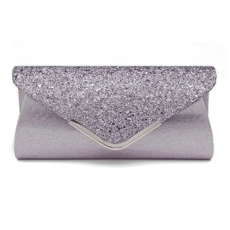 Sequin Envelope Clutch Evening Bag for Women