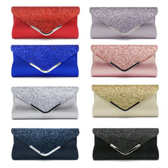 Sequin Envelope Clutch Evening Bag for Women