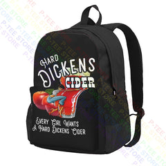 Hard Dickens Cider Large Capacity Backpack Bookbag Beach Bag Sports Bag