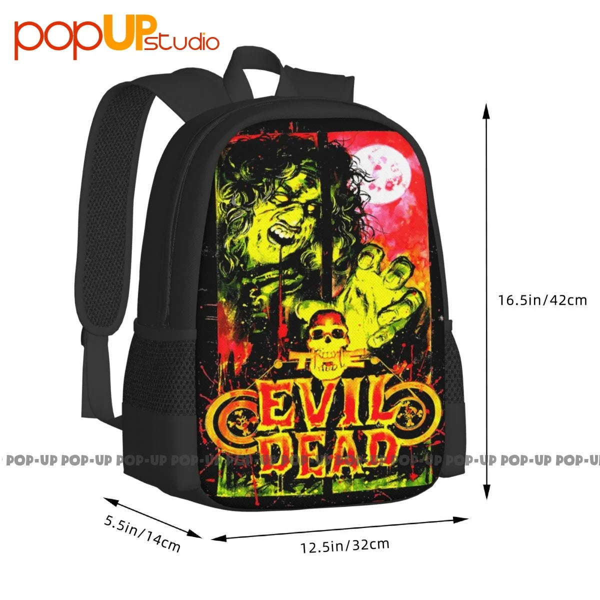 Evil Dead V.10 Movie Poster Horror Backpack Large Capacity Travel