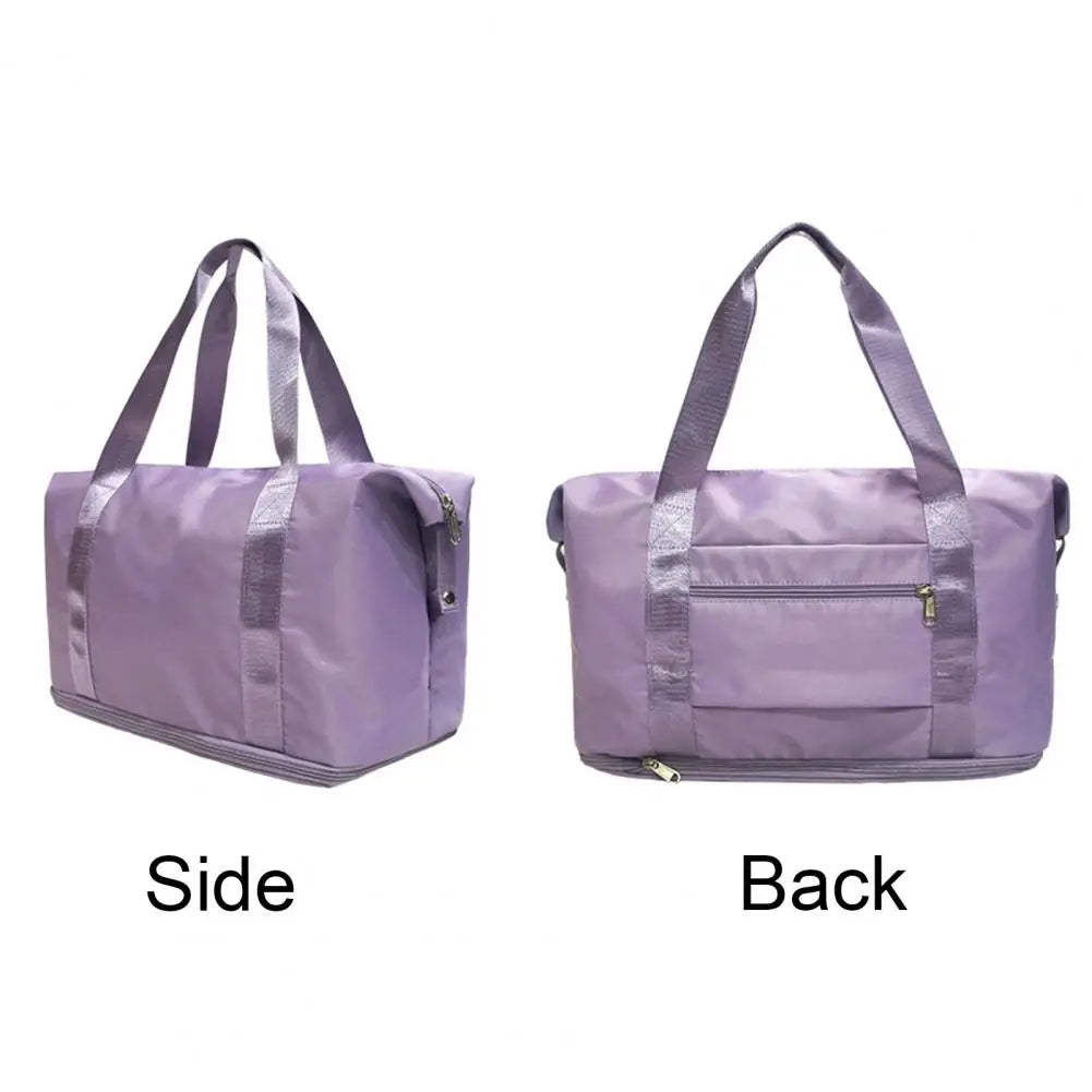 Large Capacity Expandable Tote Gym Bag Multifunctional Fitness Duffel Bag